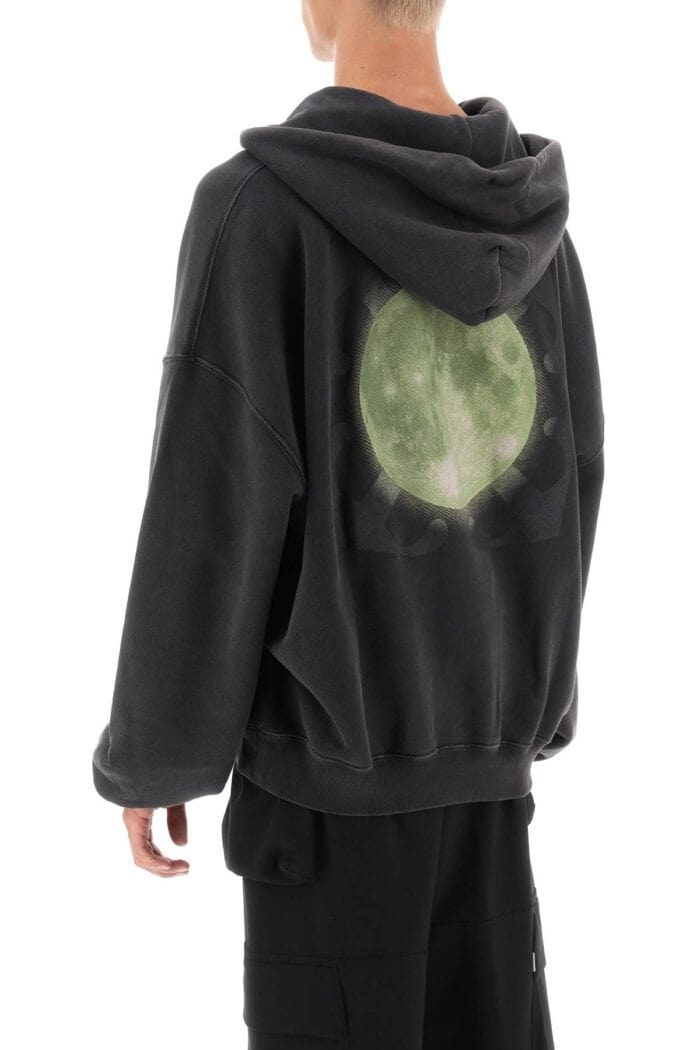 Off-white Back Arrow Super Moon-printed Hoodie