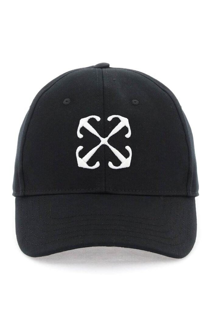 Off-white Baseball Cap With Embroidery