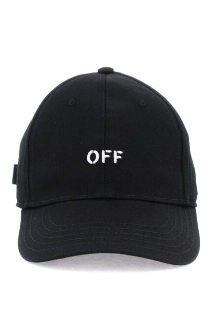 Off-white Baseball Cap With Off Logo