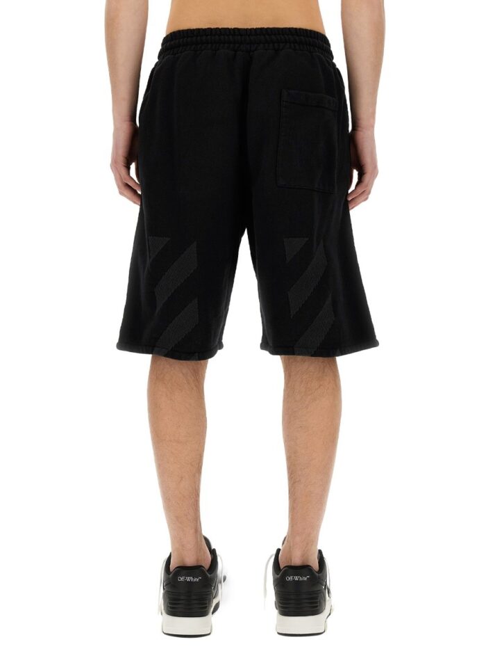 Off-white BERMUDA WITH LOGO