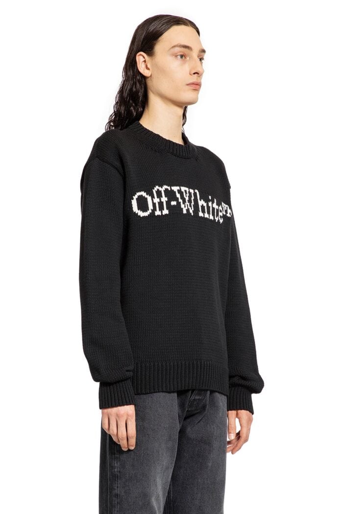 OFF-WHITE Big Bookish Chunky Knit Sweater