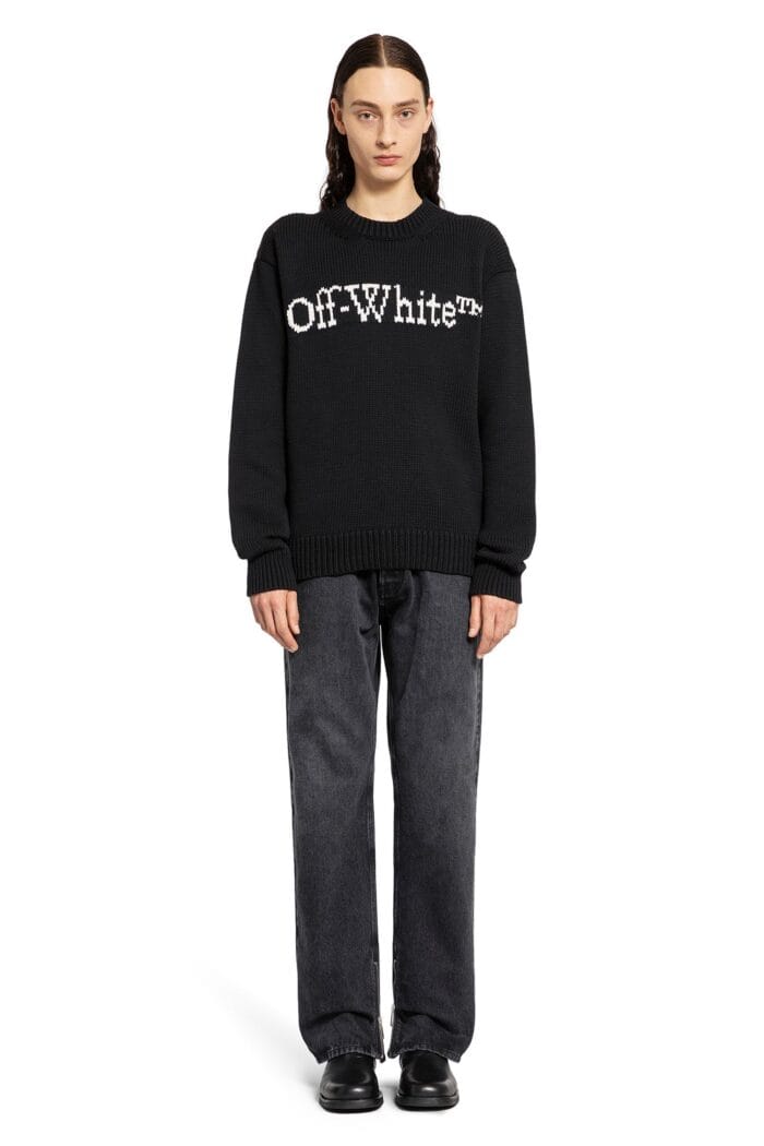 OFF-WHITE Big Bookish Chunky Knit Sweater