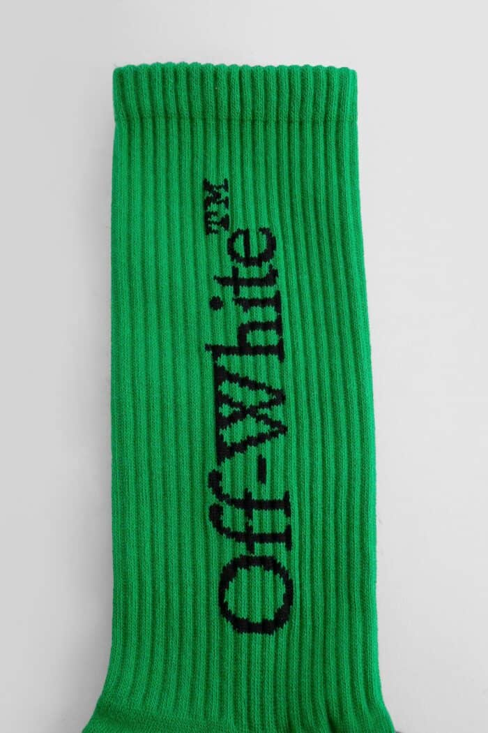 OFF-WHITE Big Logo Bookish Mid Calf Socks