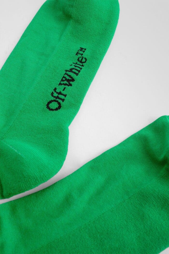 OFF-WHITE Big Logo Bookish Mid Calf Socks