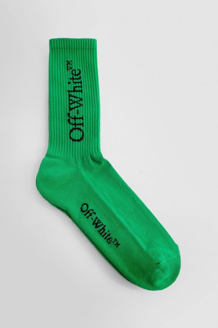 OFF-WHITE Big Logo Bookish Mid Calf Socks