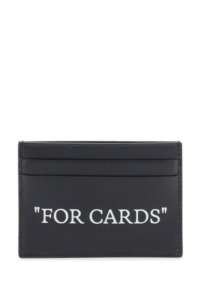 OFF-WHITE Bookish Card Holder With Lettering