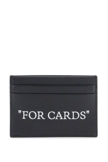 OFF-WHITE Bookish Card Holder With Lettering