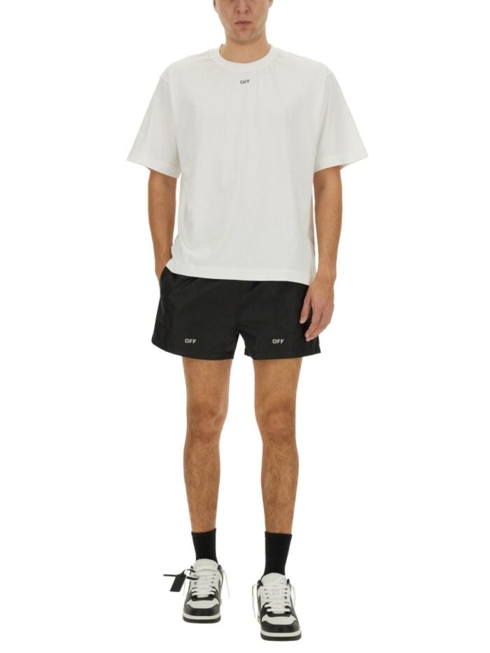 Off-white BOXER SWIMSUIT