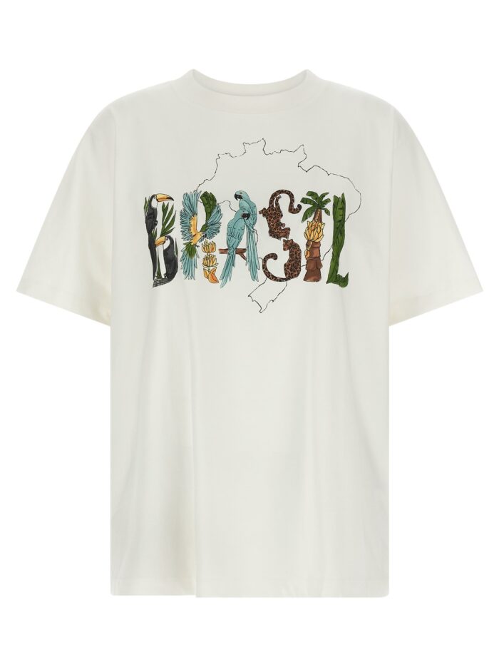 farm rio 'off white brasil' t shirt FARM RIO 'Off-White Brasil' T-shirt