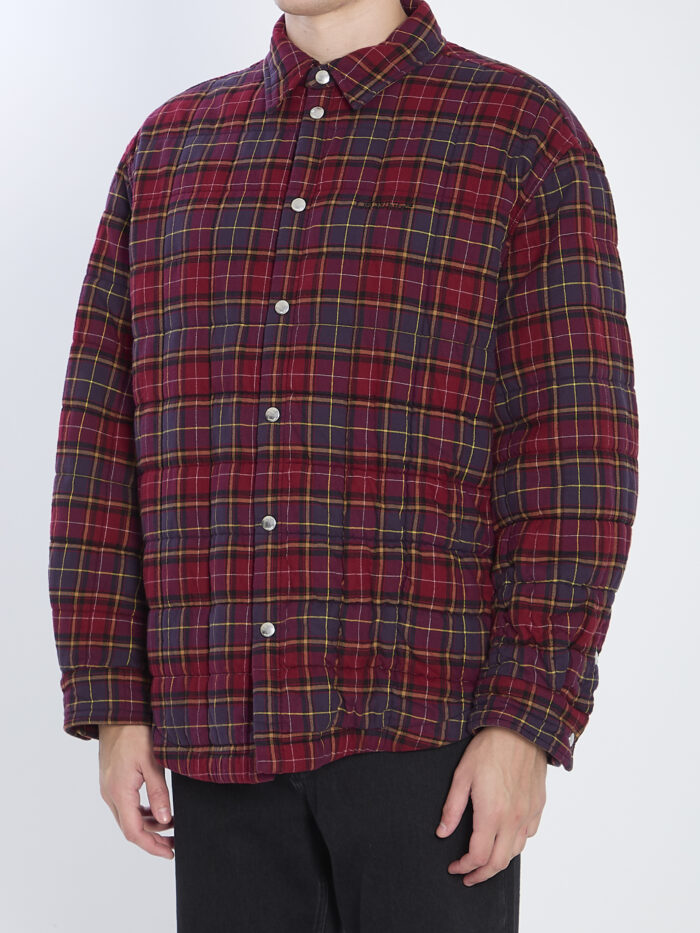 Off White Burgundy check overshirt