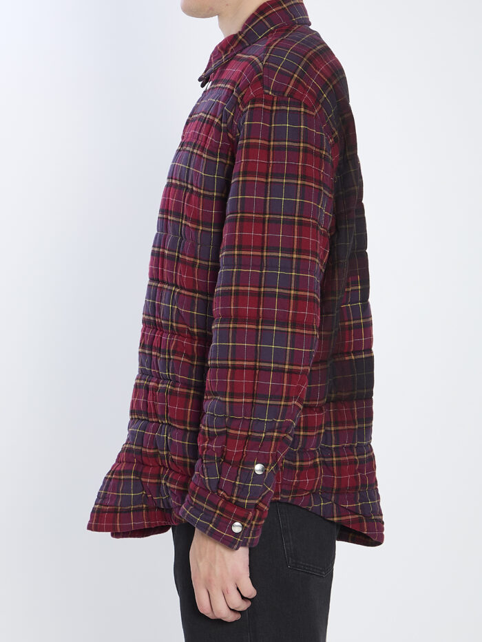 Off White Burgundy check overshirt