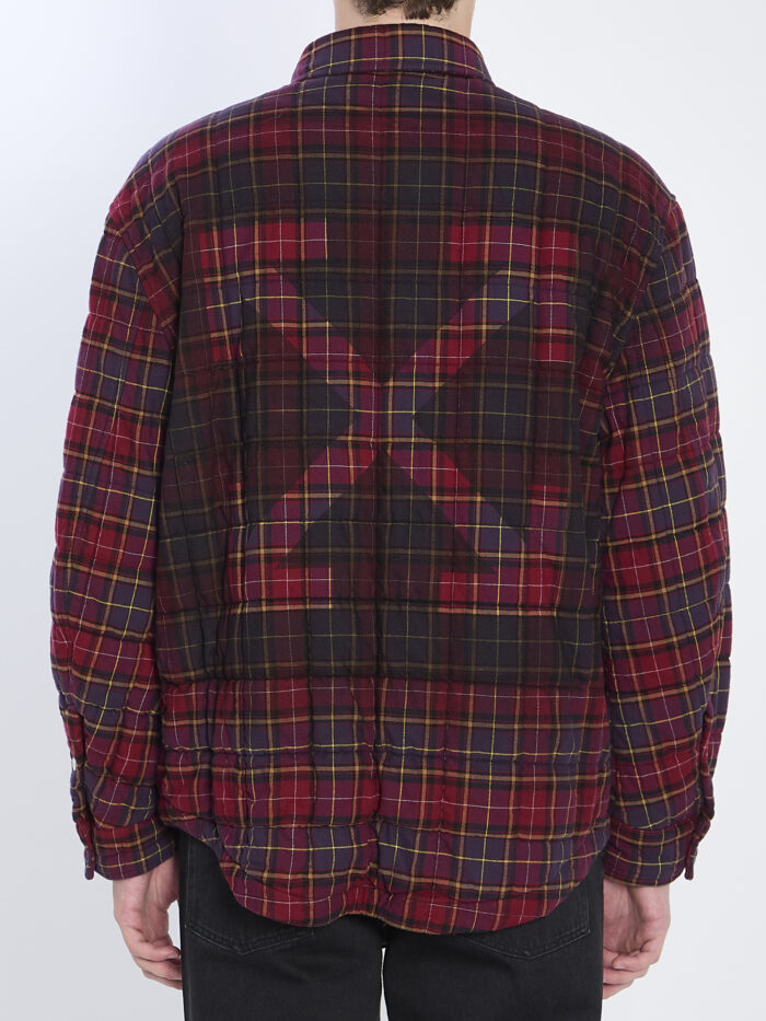 Off White Burgundy check overshirt