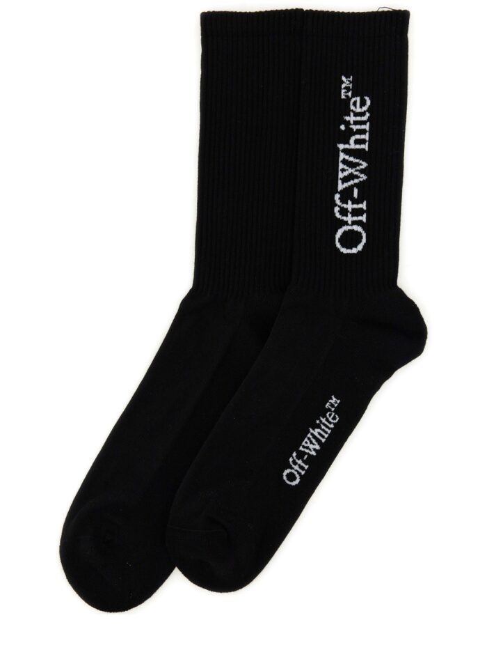 Off-white CALZINO CON LOGO