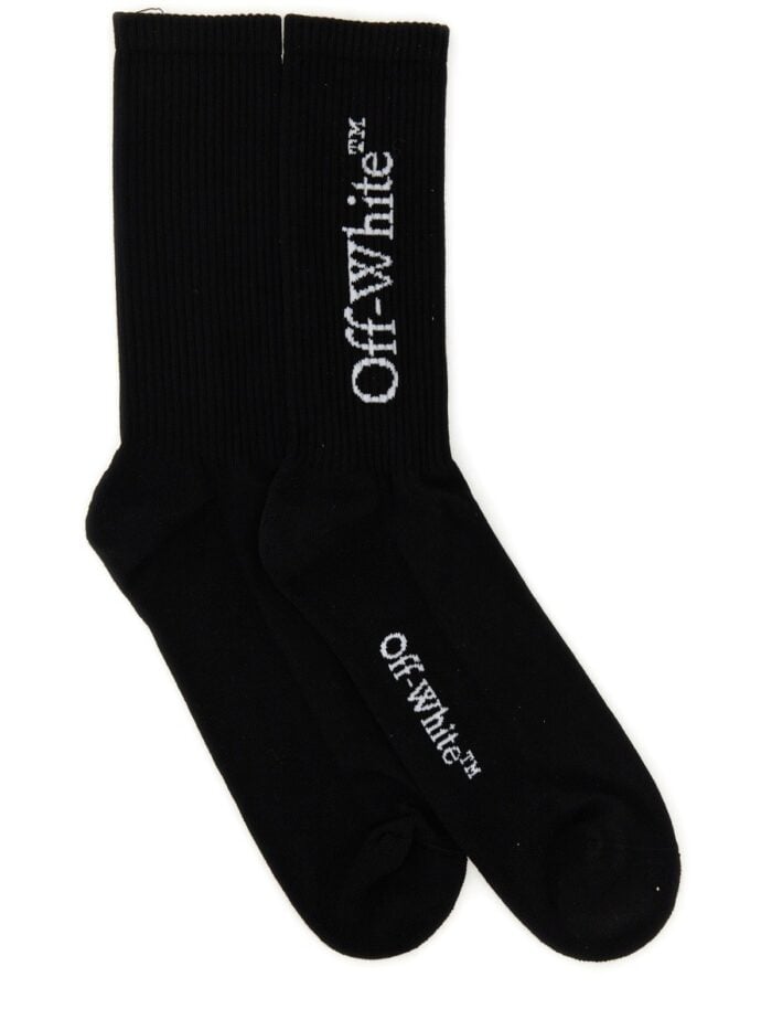 Off-white CALZINO CON LOGO