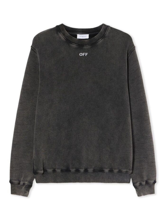 Off-white "CHECK FLAN ARROW LOGO" SWEATSHIRT