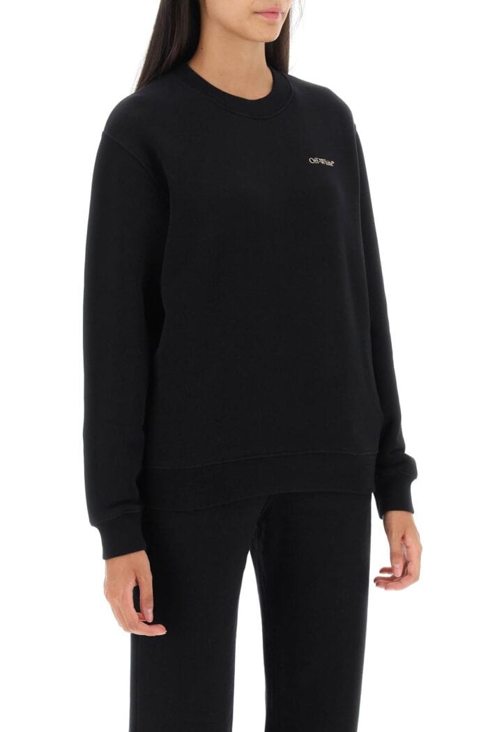 Off-white Crew-neck Sweatshirt With Diag Motif