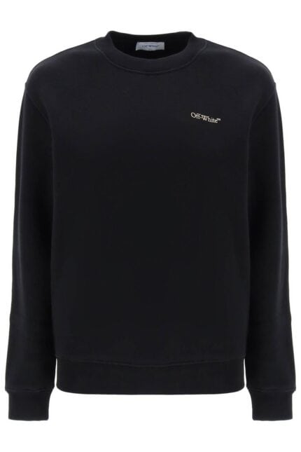 Off-white Crew-neck Sweatshirt With Diag Motif