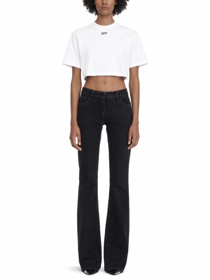Off-white CROPPED T-SHIRT WITH LOGO