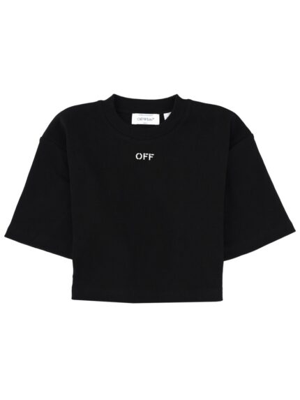 Off-white CROPPED T-SHIRT WITH LOGO