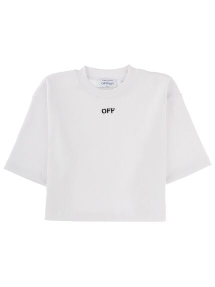 Off-white CROPPED T-SHIRT WITH LOGO