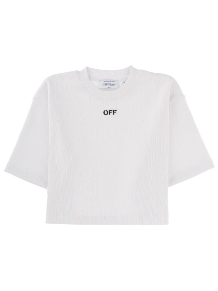 Off-white CROPPED T-SHIRT WITH LOGO