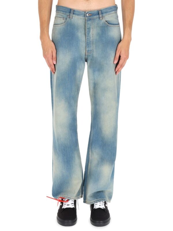 Off-white "DIAG RAW PATCH" JEANS