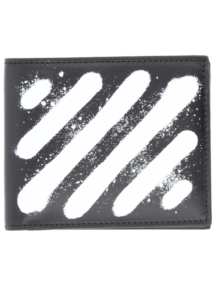 Off-white "DIAGONAL SPRAY" WALLET