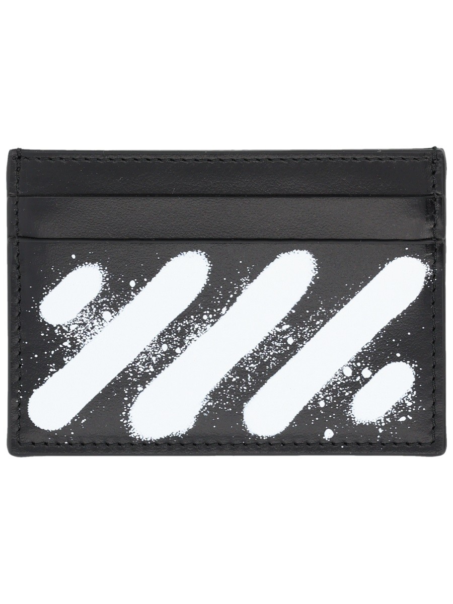 Off-white "DIAGONAL SPRAY" WALLET