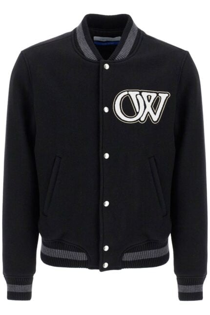 OFF-WHITE Embroidered Lettering Varsity