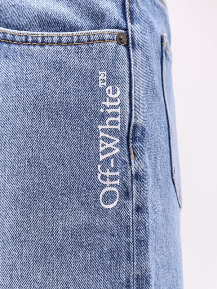 Off-White Half Arrow Denim Shorts