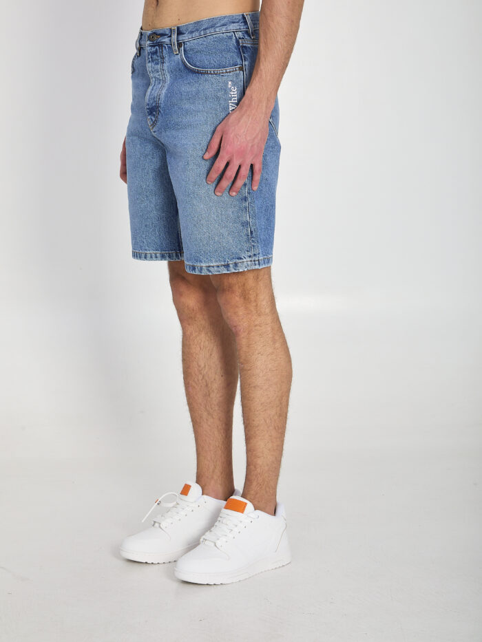 Off White Half Arrows denim shorts