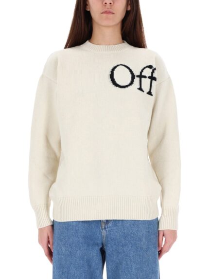 Off-white JERSEY WITH LOGO