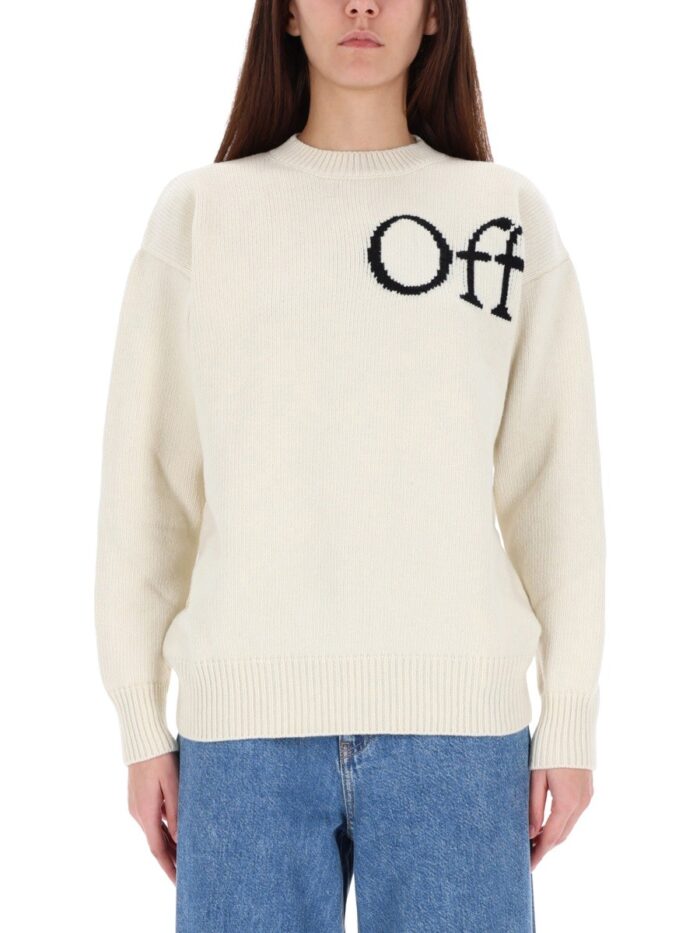 Off-white JERSEY WITH LOGO