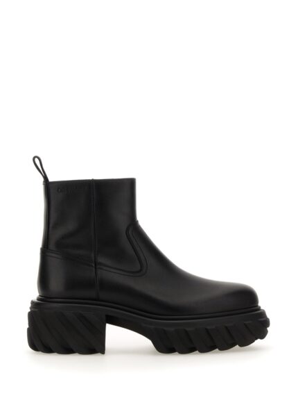 Off-white LEATHER BOOT