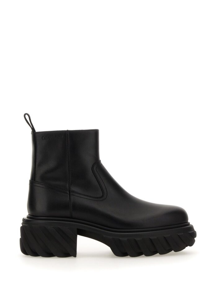 Off-white LEATHER BOOT