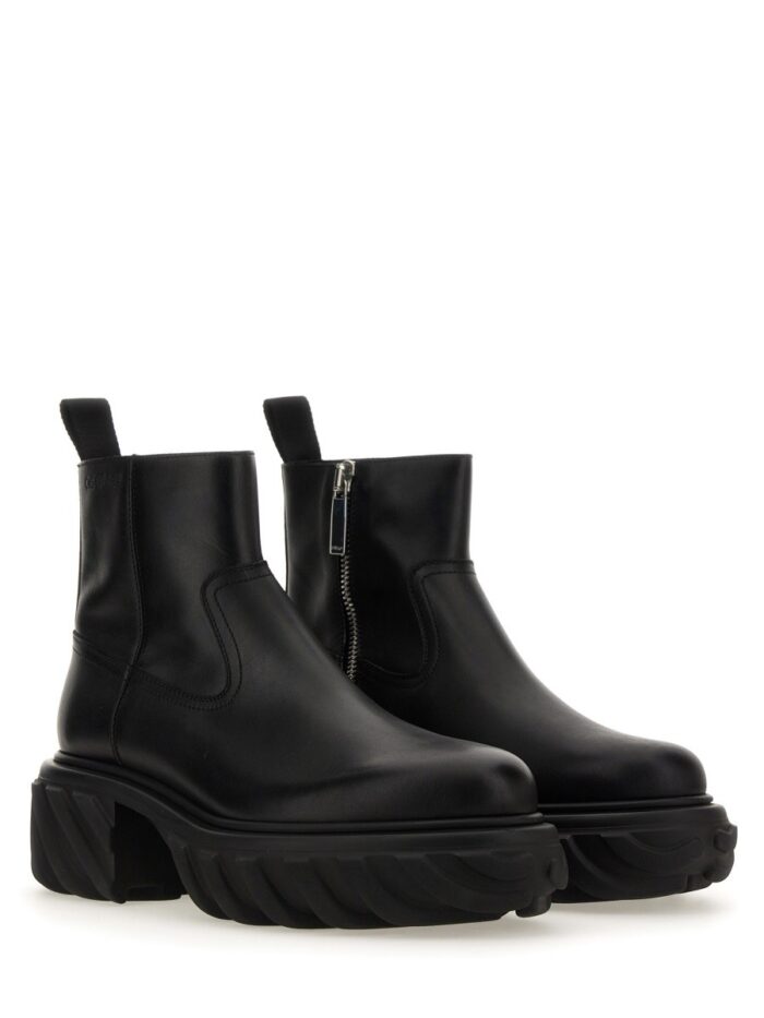 Off-white LEATHER BOOT