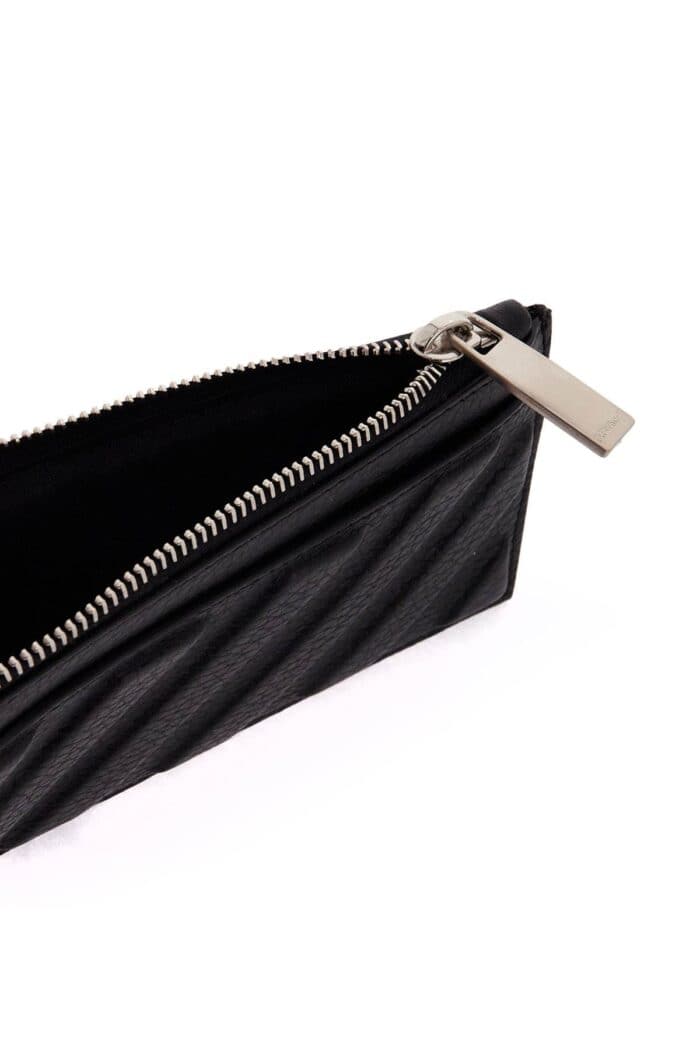 OFF-WHITE Leather Diag Card Holder