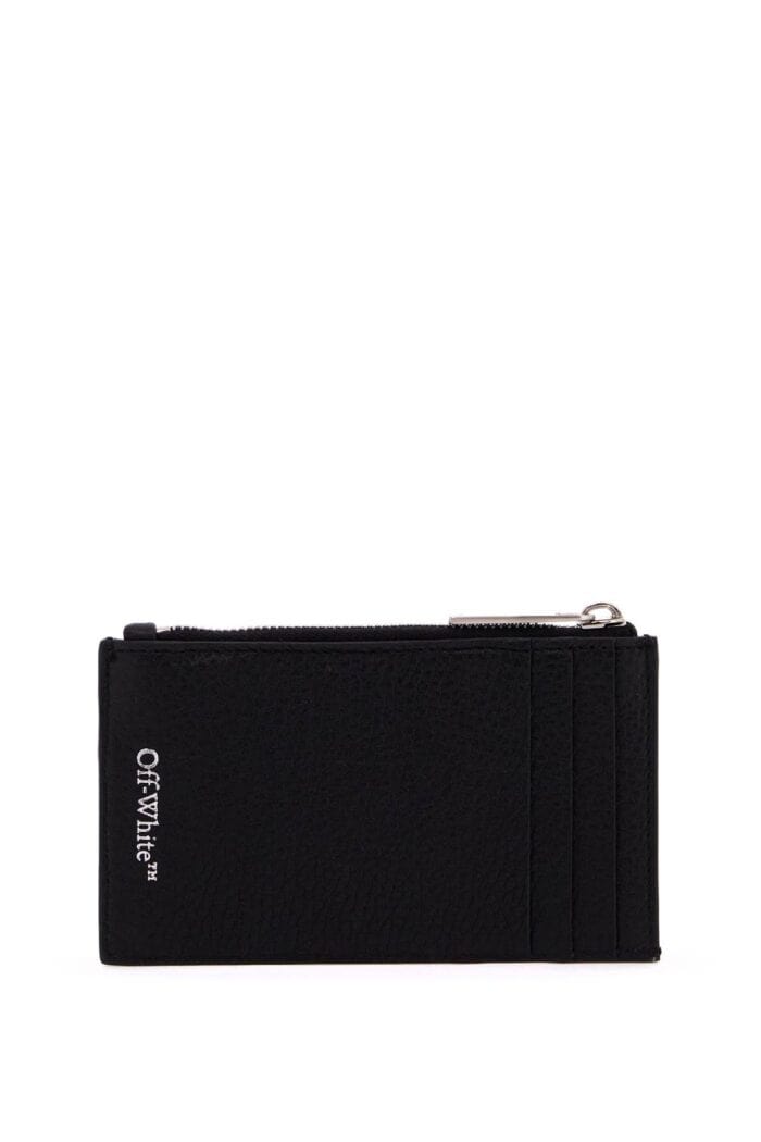 OFF-WHITE Leather Diag Card Holder