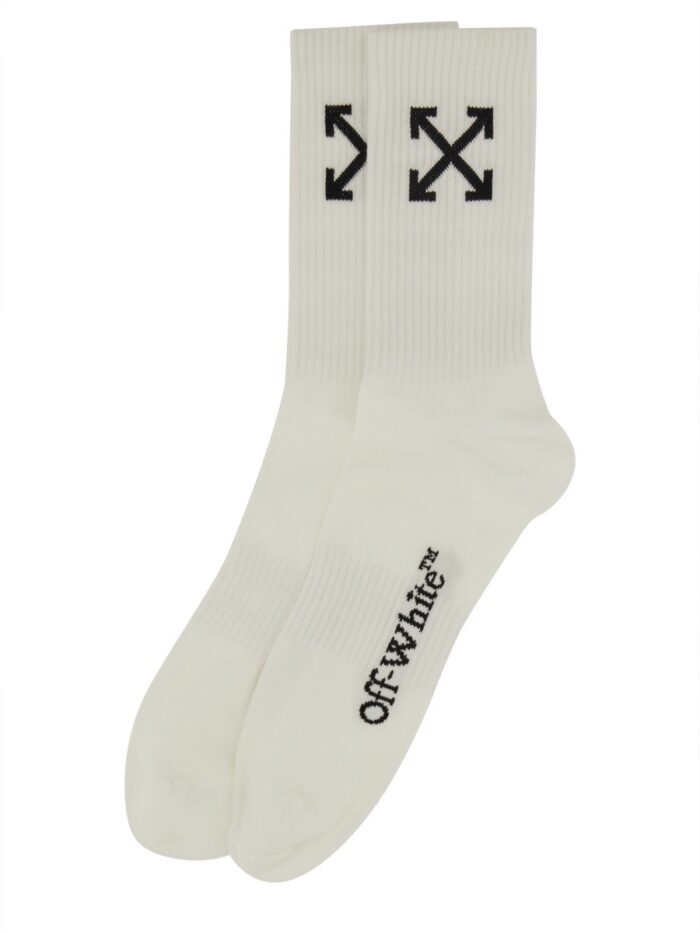 Off-white MEDIUM SOCKS WITH "ARROW" PATTERN
