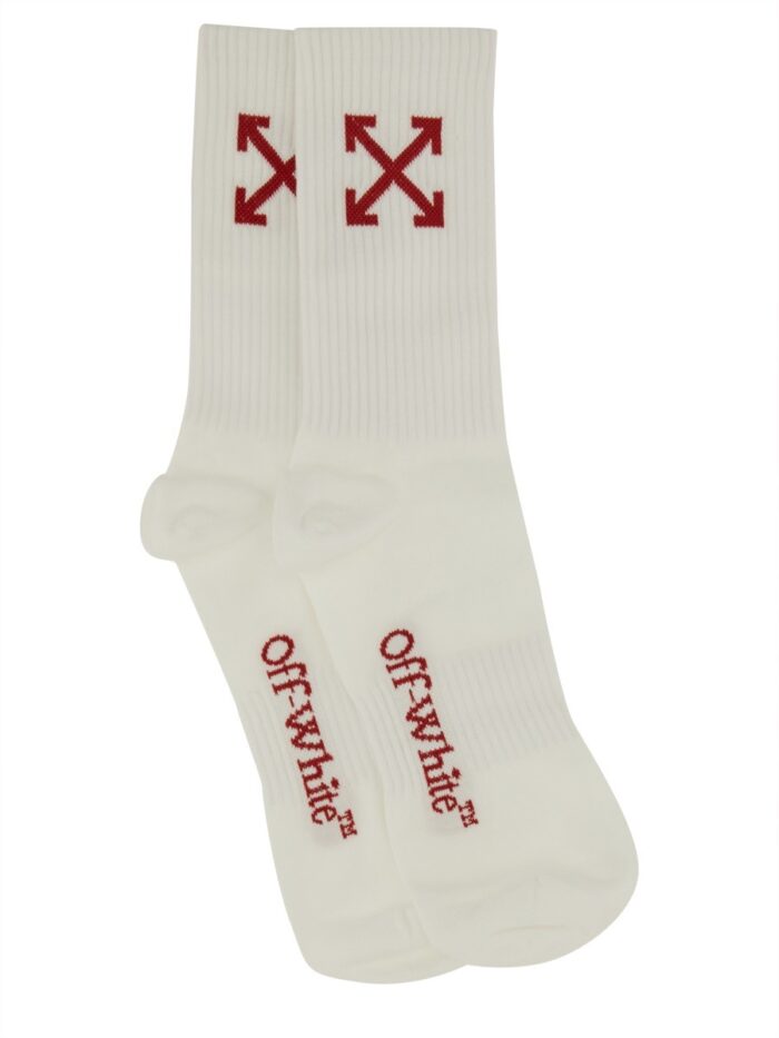 Off-white MEDIUM SOCKS WITH "ARROW" PATTERN