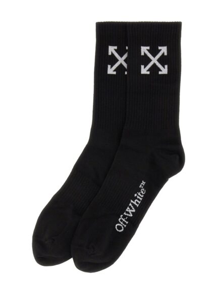 Off-white MEDIUM SOCKS WITH "ARROW" PATTERN