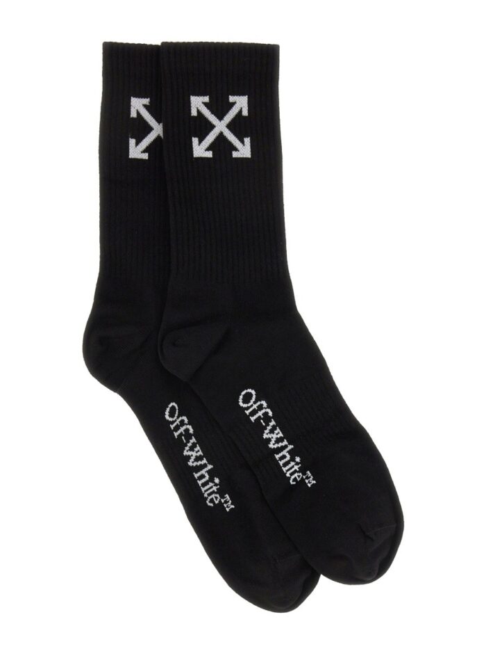 Off-white MEDIUM SOCKS WITH "ARROW" PATTERN