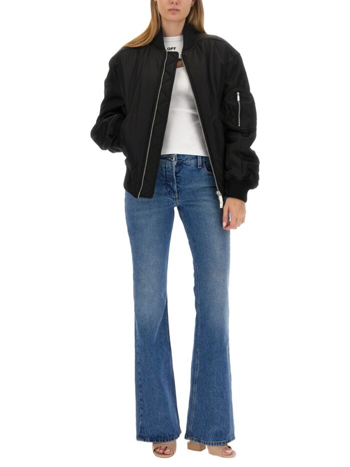 Off-white NYLON BOMBER JACKET