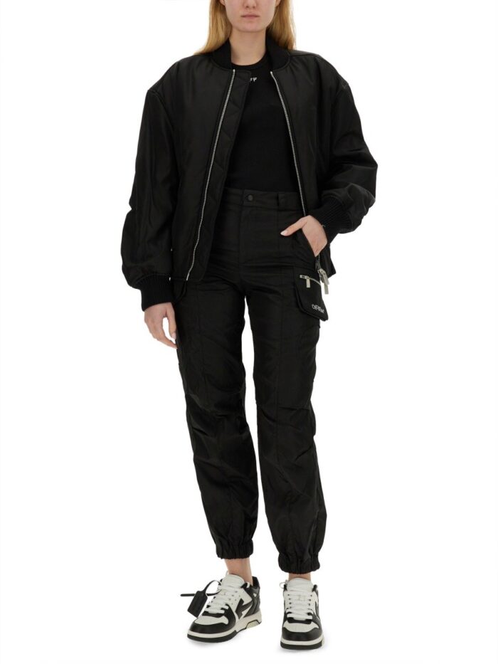 Off-white NYLON BOMBER JACKET