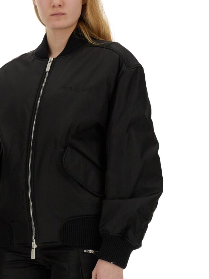 Off-white NYLON BOMBER JACKET
