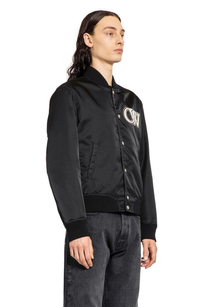 OFF-WHITE Nylon Varsity Bomber