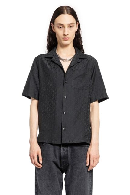 OFF-WHITE Off Stamp Jacquard Silk Cotton Holiday Shirt