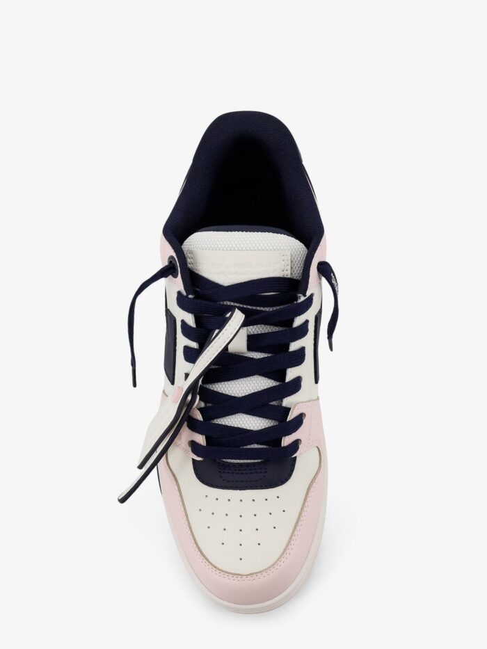 Off-White Out Of Office Leather Sneakers With Iconic Logo On The Side