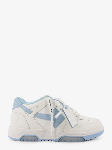 Off-White Out Of Office Leather Sneakers With Iconic Logo On The Side