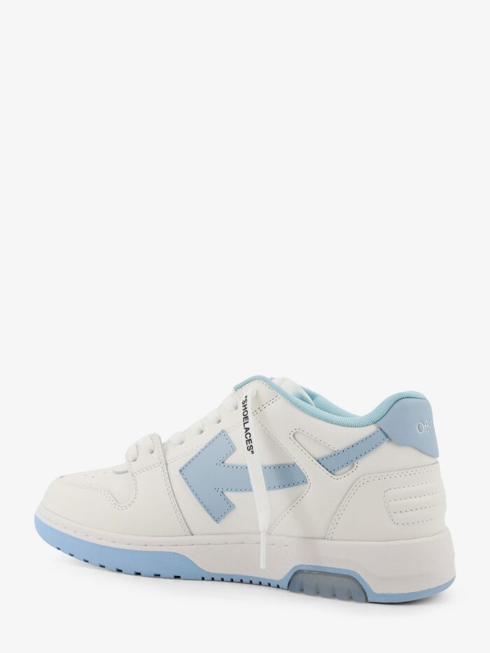 Off-White Out Of Office Leather Sneakers With Iconic Logo On The Side